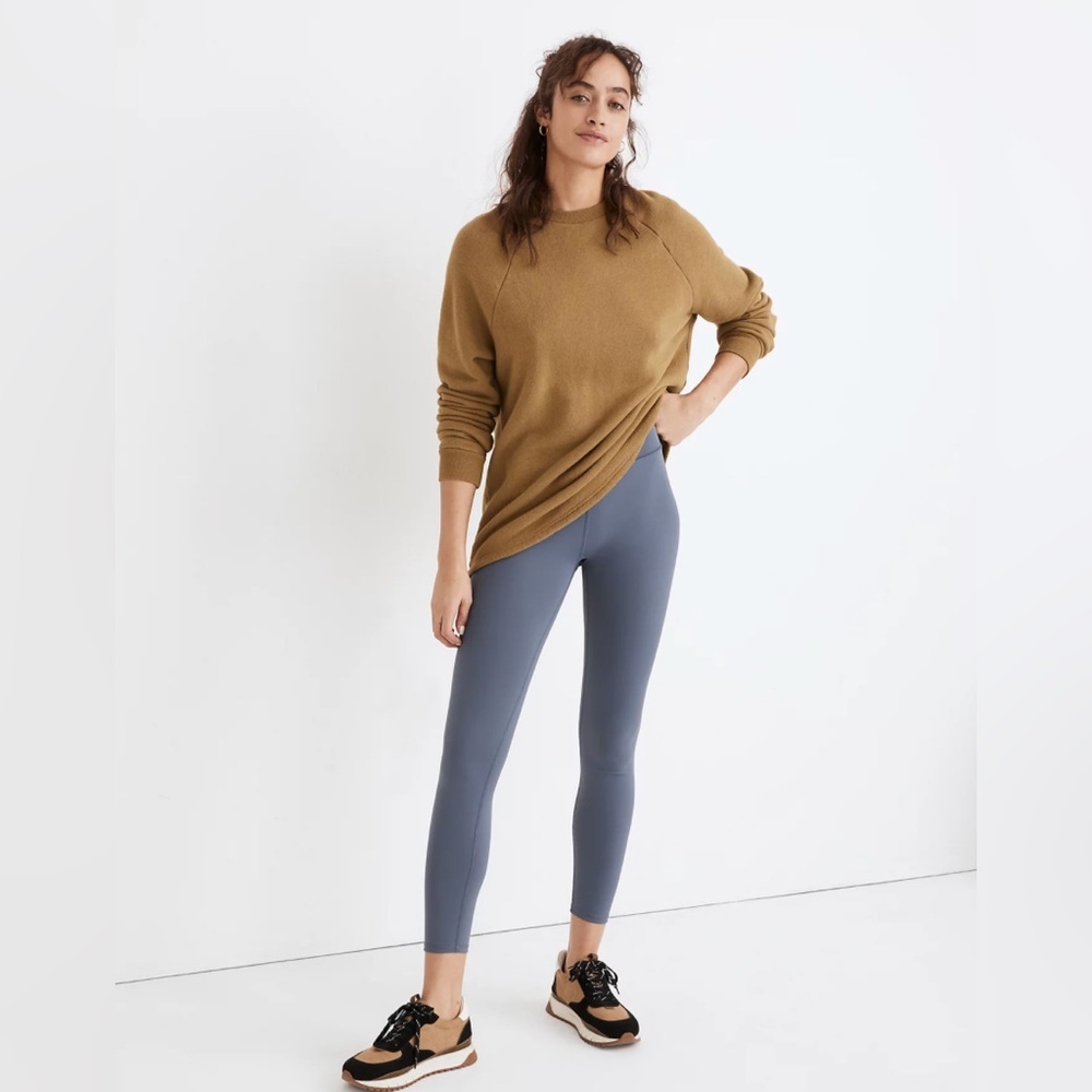 Madewell MWL Form High-Rise 7/8 Leggings in Steel Blue